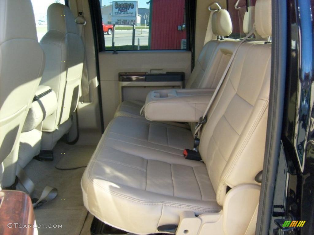 Camel Interior 2008 Ford F350 Super Duty Lariat Crew Cab 4x4 Photo #39862495