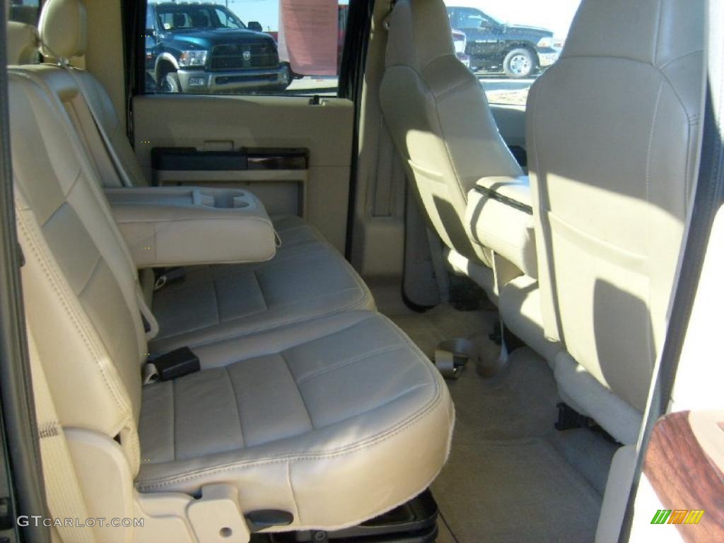 Camel Interior 2008 Ford F350 Super Duty Lariat Crew Cab 4x4 Photo #39862559