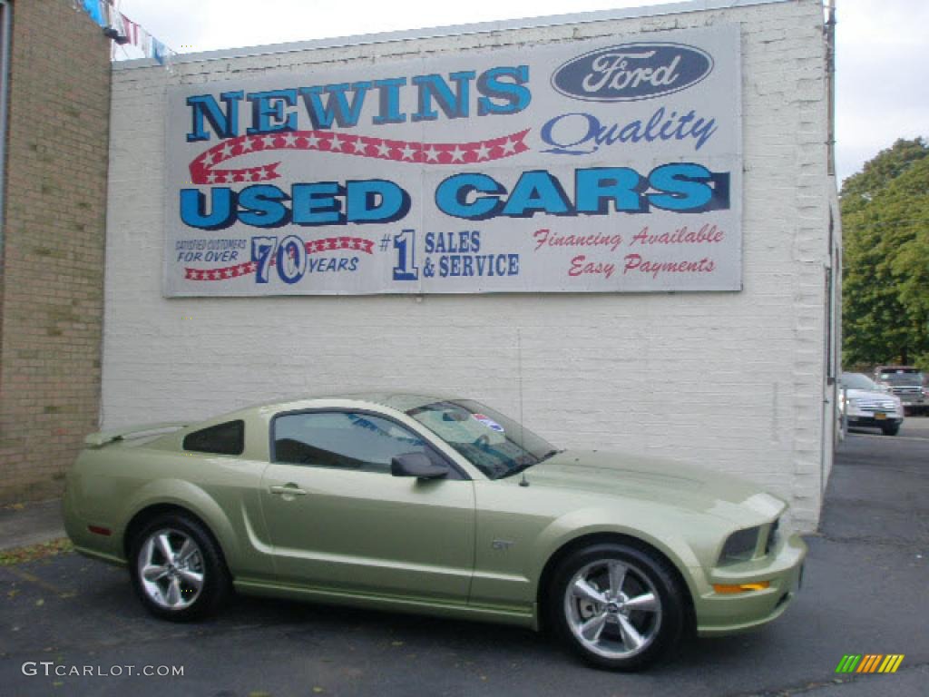 2006 Mustang GT Premium Coupe - Legend Lime Metallic / Dark Charcoal photo #1