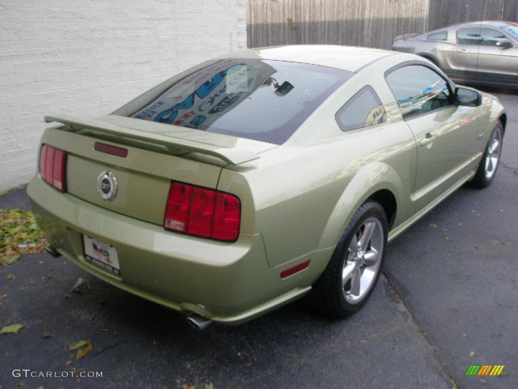 2006 Mustang GT Premium Coupe - Legend Lime Metallic / Dark Charcoal photo #4