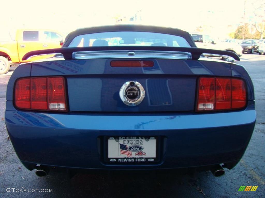 2008 Mustang GT/CS California Special Convertible - Vista Blue Metallic / Charcoal Black/Dove photo #5