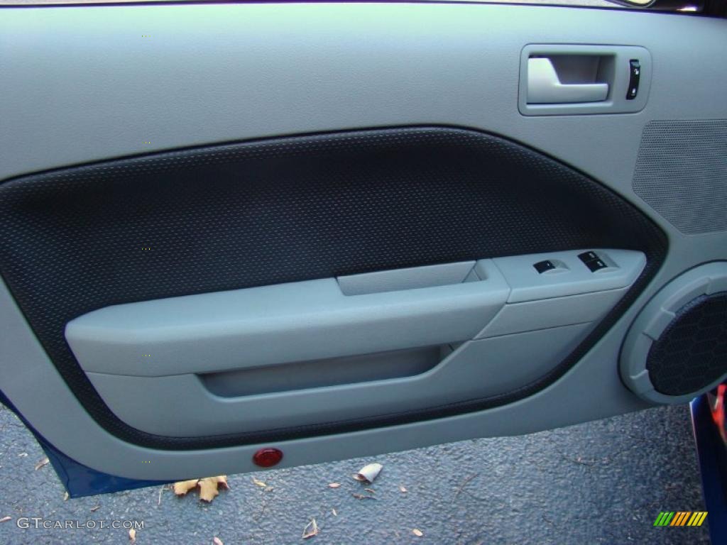 2008 Ford Mustang GT/CS California Special Convertible Charcoal Black/Dove Door Panel Photo #39863199