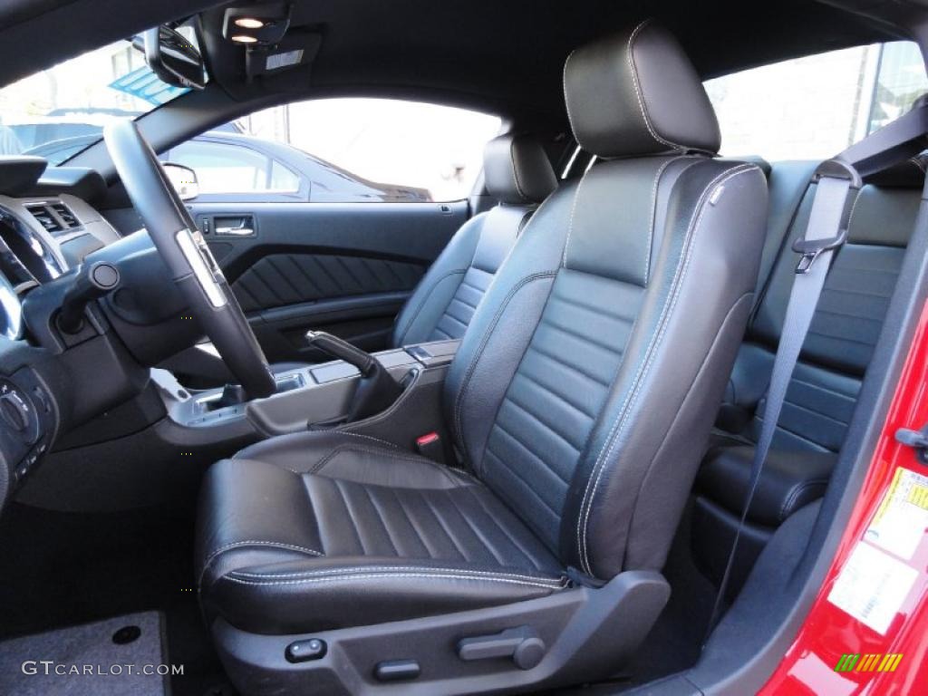 Charcoal Black Interior 2011 Ford Mustang V6 Premium Coupe Photo #39863919