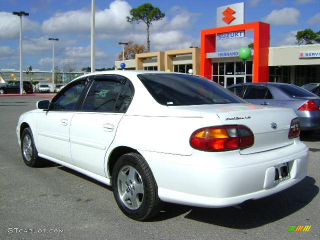 2003 Malibu LS Sedan - Summit White / Gray photo #5