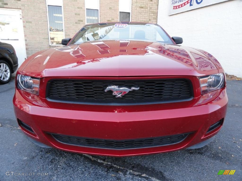 Red Candy Metallic 2010 Ford Mustang V6 Premium Convertible Exterior Photo #39864555