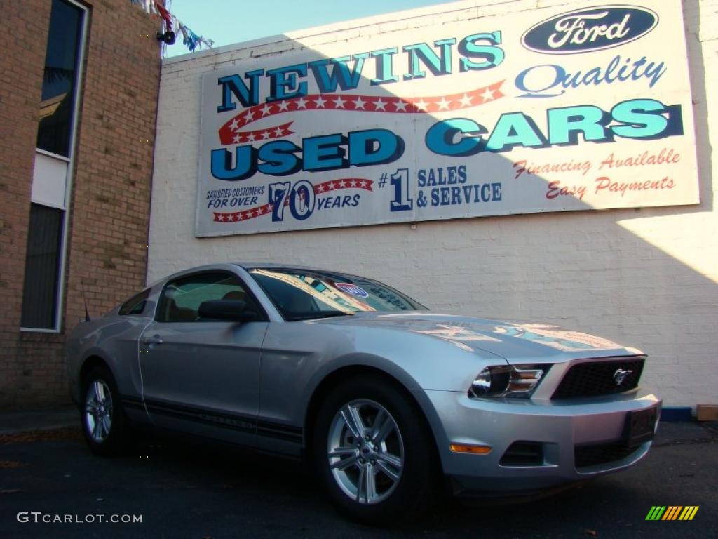 2011 Mustang V6 Coupe - Ingot Silver Metallic / Stone photo #1