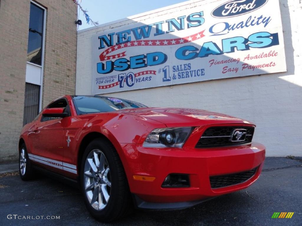 2011 Mustang V6 Coupe - Race Red / Charcoal Black photo #1