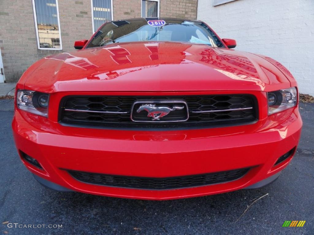 2011 Mustang V6 Coupe - Race Red / Charcoal Black photo #2