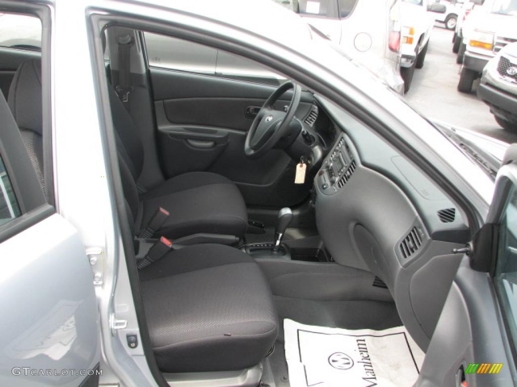 Gray Interior 2008 Kia Rio LX Sedan Photo #39865235
