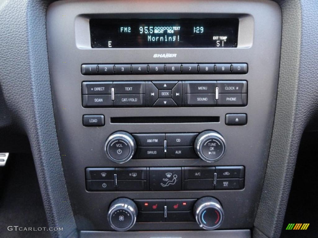 2010 Ford Mustang GT Premium Coupe Controls Photo #39865447