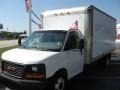 White - Savana Cutaway 3500 Commercial Moving Truck Photo No. 1