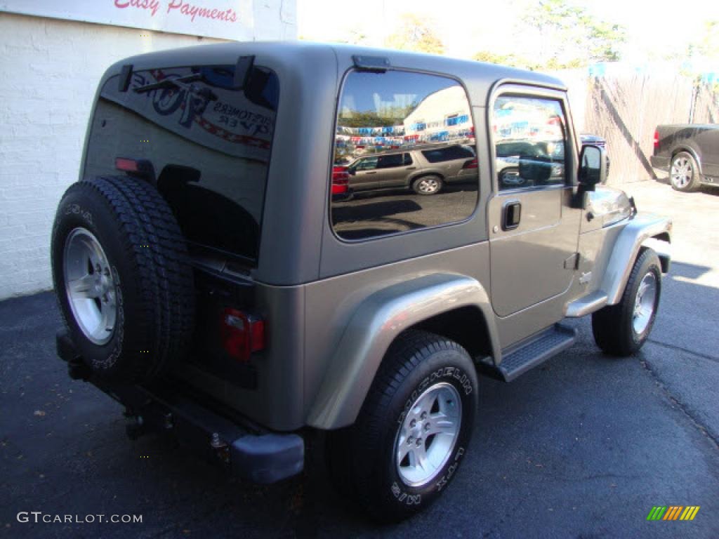 2004 Wrangler Sahara 4x4 - Light Khaki Metallic / Khaki photo #4