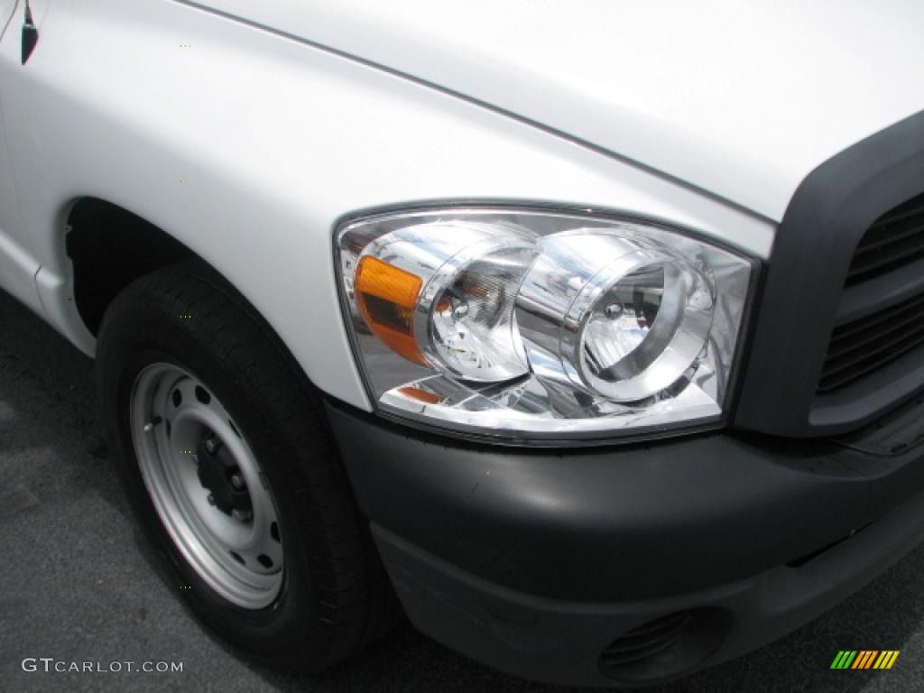 2007 Ram 1500 ST Regular Cab - Bright White / Medium Slate Gray photo #2