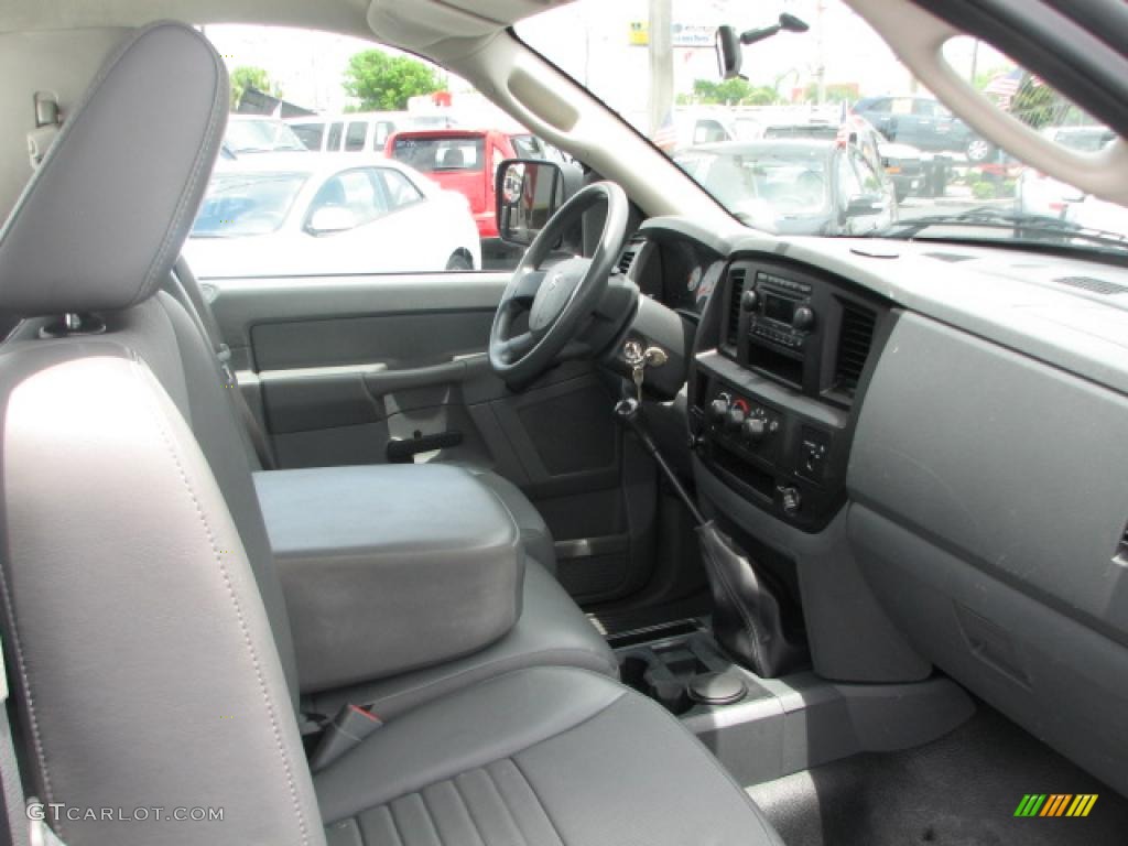 2007 Ram 1500 ST Regular Cab - Bright White / Medium Slate Gray photo #12