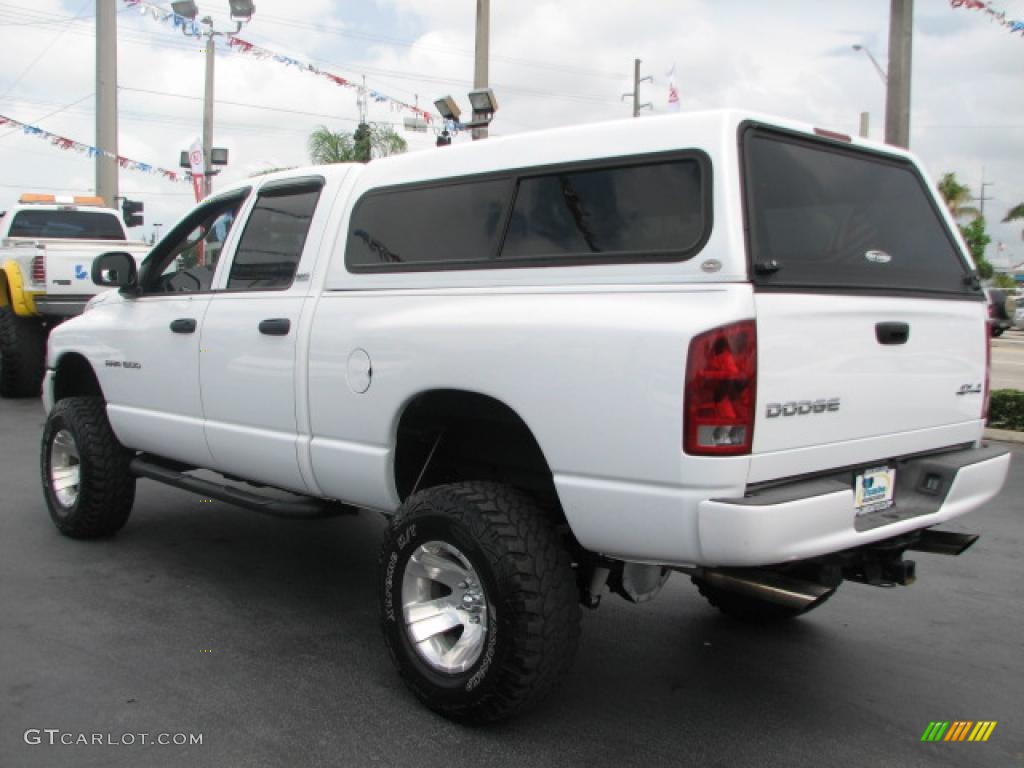 2002 Ram 1500 SLT Quad Cab 4x4 - Bright White / Dark Slate Gray photo #7