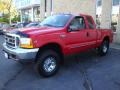 2000 Red Ford F250 Super Duty XLT Extended Cab 4x4  photo #3