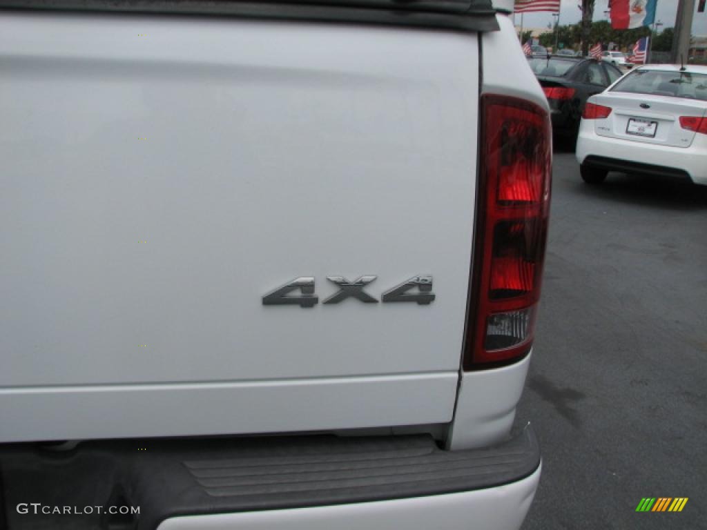 2002 Ram 1500 SLT Quad Cab 4x4 - Bright White / Dark Slate Gray photo #10