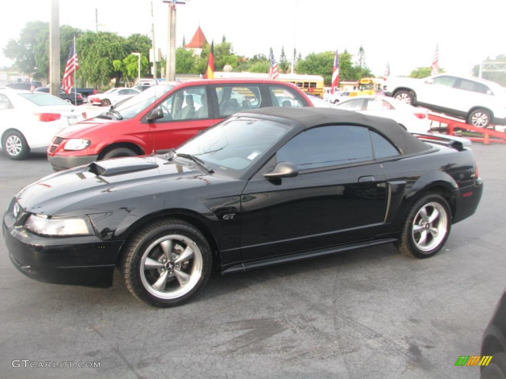 Black 2002 Ford Mustang GT Convertible Exterior Photo #39868738