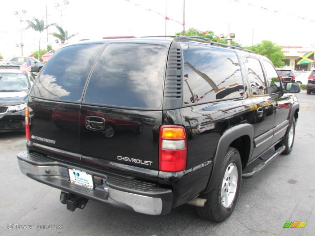 2003 Suburban 1500 LT 4x4 - Black / Tan/Neutral photo #10