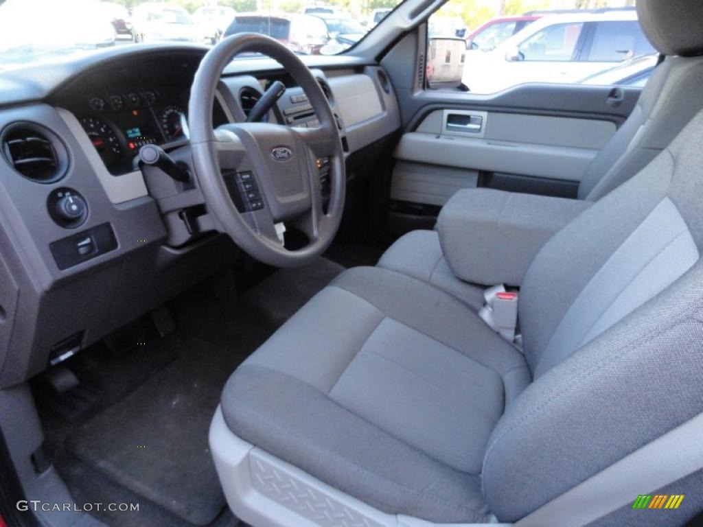 Stone/Medium Stone Interior 2009 Ford F150 XL SuperCrew 4x4 Photo #39869955