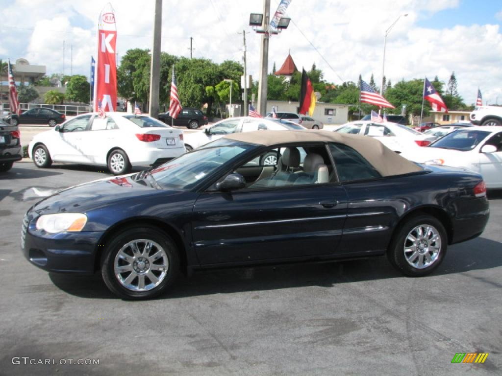 Deep Sapphire Blue Pearl 2004 Chrysler Sebring Limited Convertible Exterior Photo #39871631
