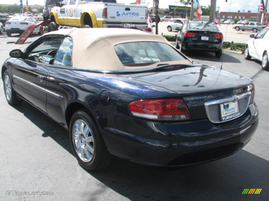 Deep Sapphire Blue Pearl 2004 Chrysler Sebring Limited Convertible Exterior Photo #39871647