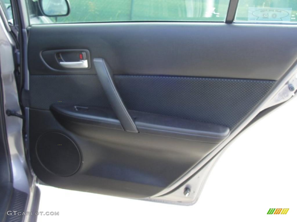2008 Mazda MAZDA6 i Sport Sedan Black Door Panel Photo #39872079