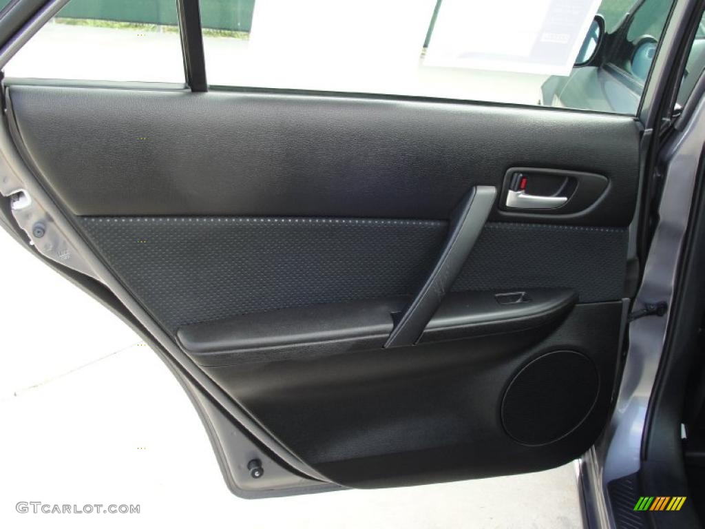 2008 Mazda MAZDA6 i Sport Sedan Black Door Panel Photo #39872119