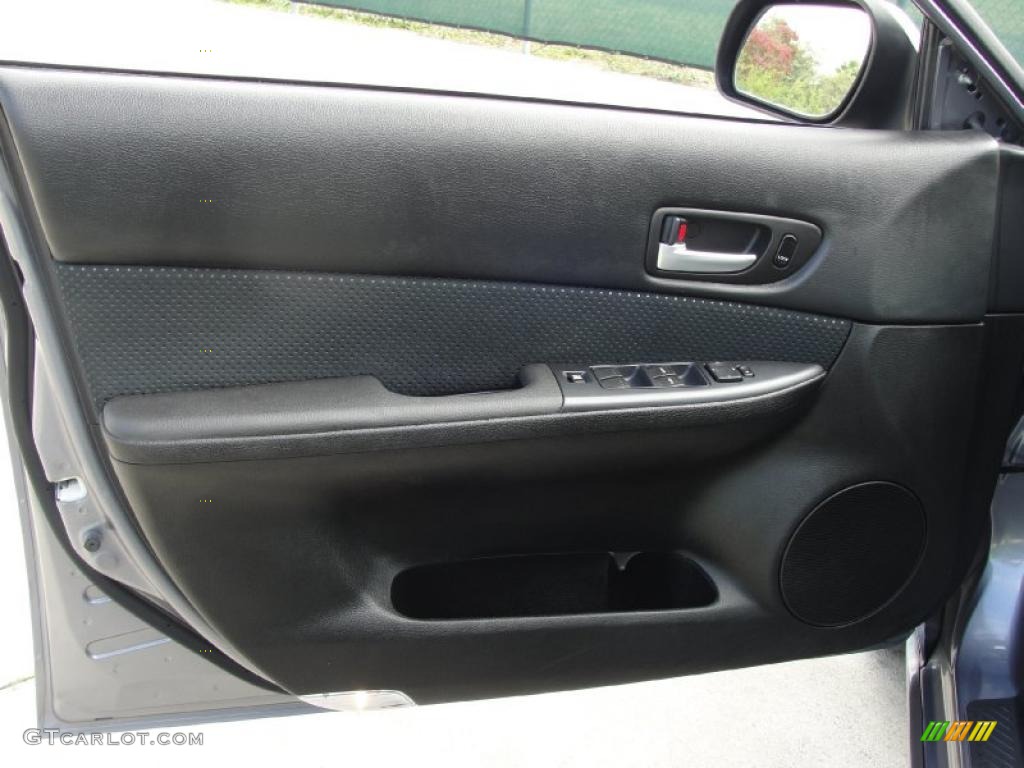 2008 Mazda MAZDA6 i Sport Sedan Black Door Panel Photo #39872159