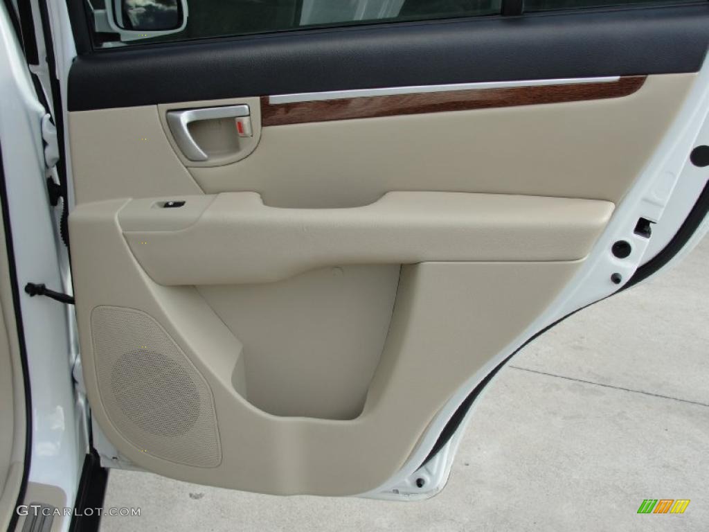 2007 Hyundai Santa Fe Limited Beige Door Panel Photo #39874536