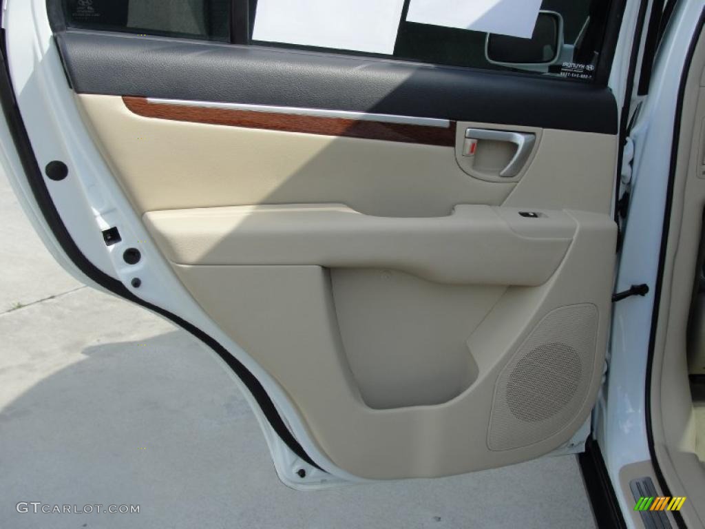 2007 Hyundai Santa Fe Limited Beige Door Panel Photo #39874605