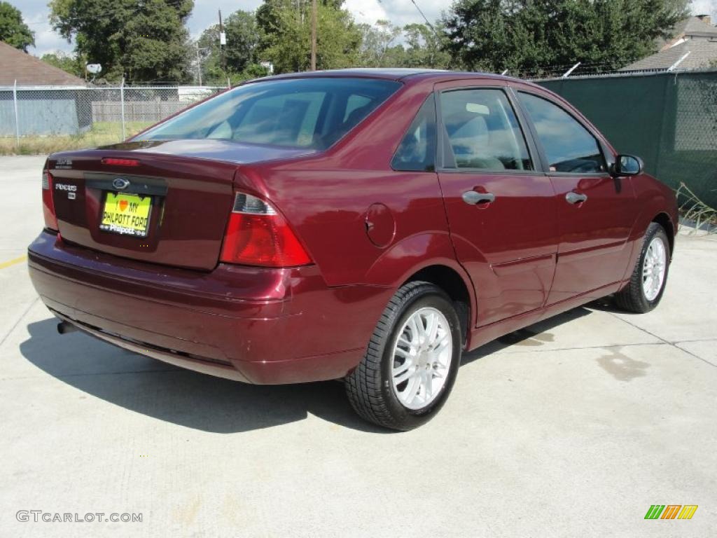 Dark Toreador Red Metallic 2007 Ford Focus ZX4 SE Sedan Exterior Photo #39874861