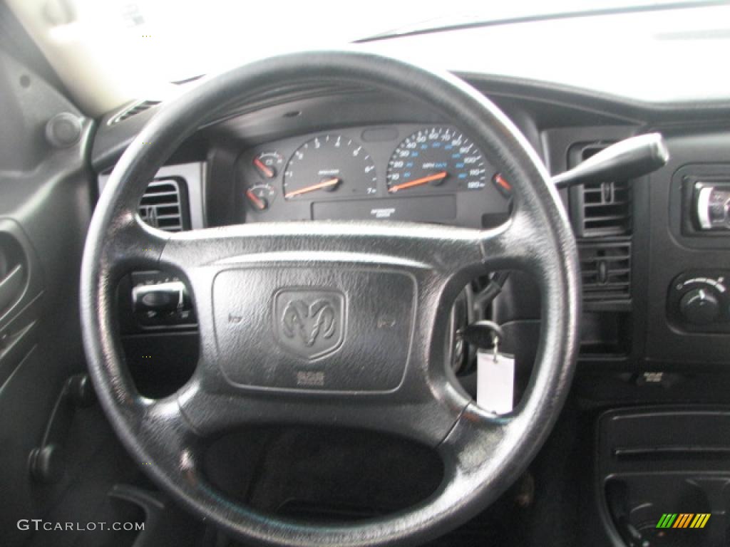 2001 Dodge Dakota Sport Quad Cab Dark Slate Gray Steering Wheel Photo #39876915