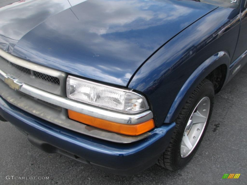 1998 S10 LS Regular Cab - Indigo Blue Metallic / Gray photo #4