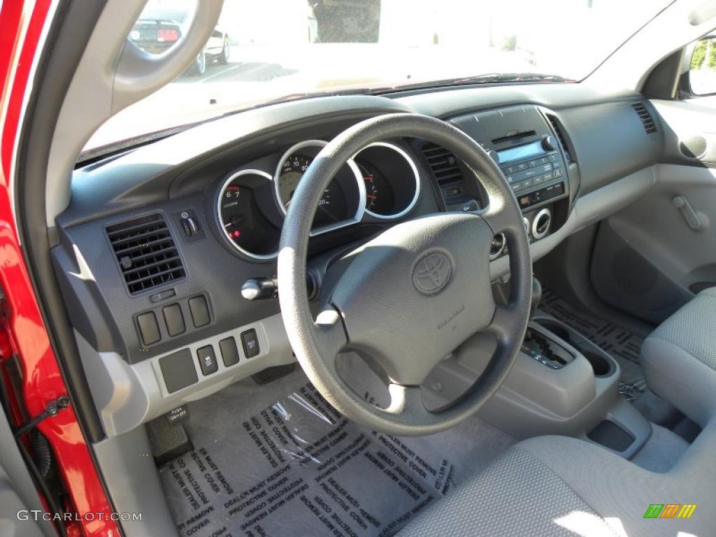 Graphite Interior 2010 Toyota Tacoma Regular Cab Photo #39878075