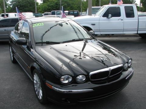 Ebony Black Jaguar X-Type in 2003. Ebony Black