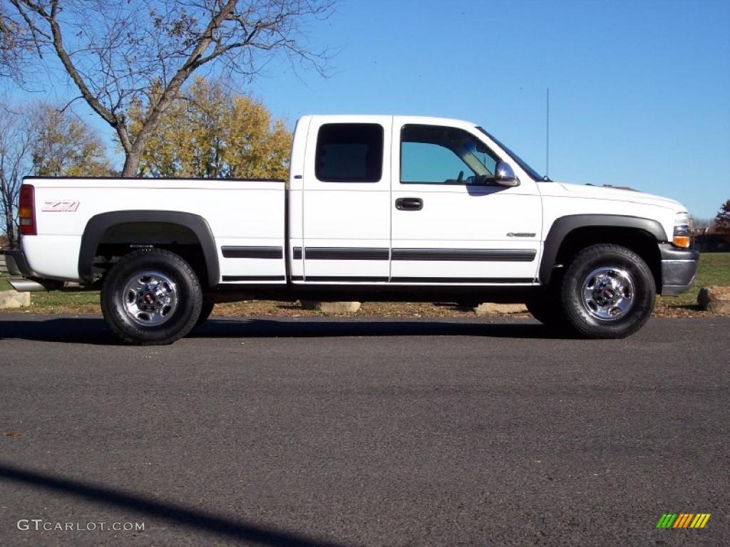 Summit White 2001 Chevrolet Silverado 2500HD LS Extended Cab 4x4 Exterior Photo #39880047