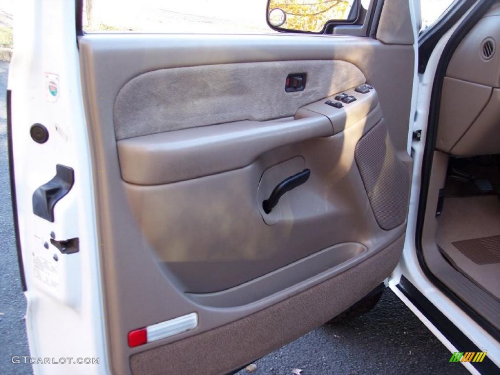 2001 Chevrolet Silverado 2500HD LS Extended Cab 4x4 Tan Door Panel Photo #39880207