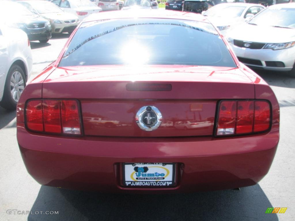 2007 Mustang V6 Deluxe Coupe - Redfire Metallic / Dark Charcoal photo #7