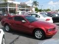 Redfire Metallic 2007 Ford Mustang V6 Deluxe Coupe Exterior