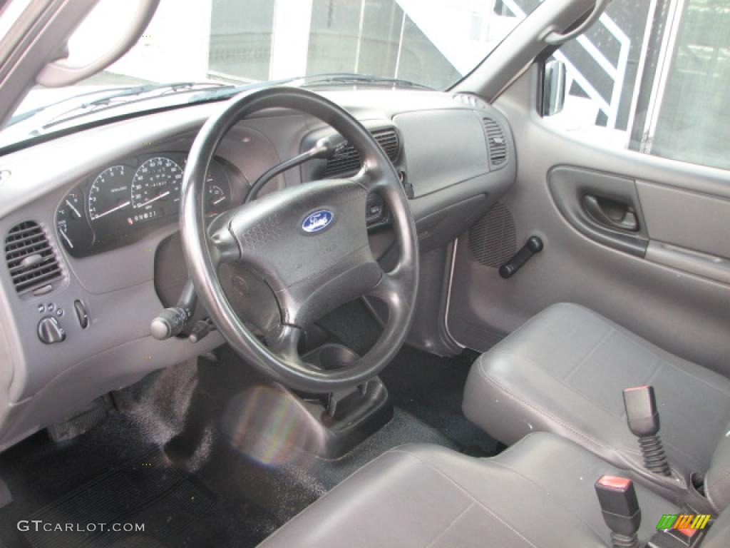 Dark Graphite Interior 2003 Ford Ranger XL Regular Cab Photo #39881931