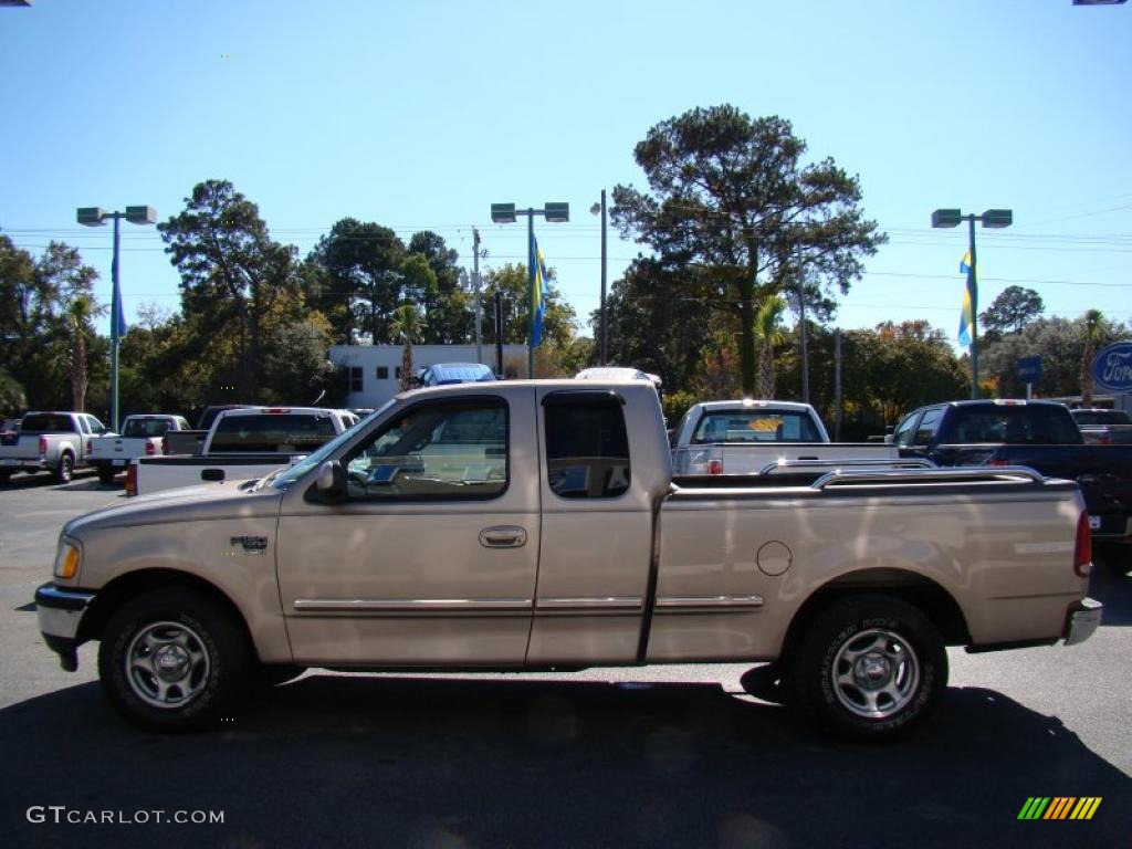 1998 F150 XLT SuperCab - Prairie Tan Metallic / Medium Prairie Tan photo #5