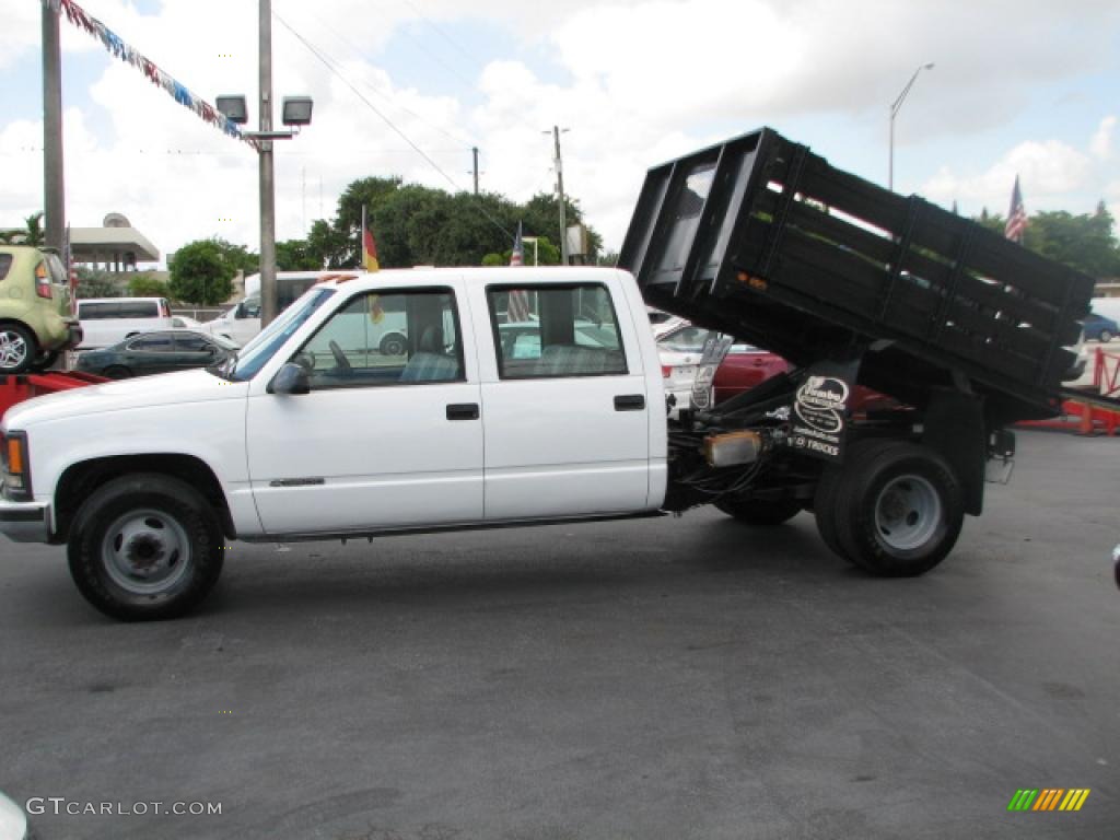 1999 C/K 3500 K3500 Crew Cab 4x4 Chassis - Summit White / Gray photo #7