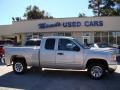 2010 Pure Silver Metallic GMC Sierra 1500 SLE Extended Cab  photo #1