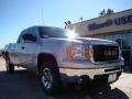 2010 Pure Silver Metallic GMC Sierra 1500 SLE Extended Cab  photo #2