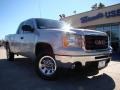 2010 Pure Silver Metallic GMC Sierra 1500 SLE Extended Cab  photo #31