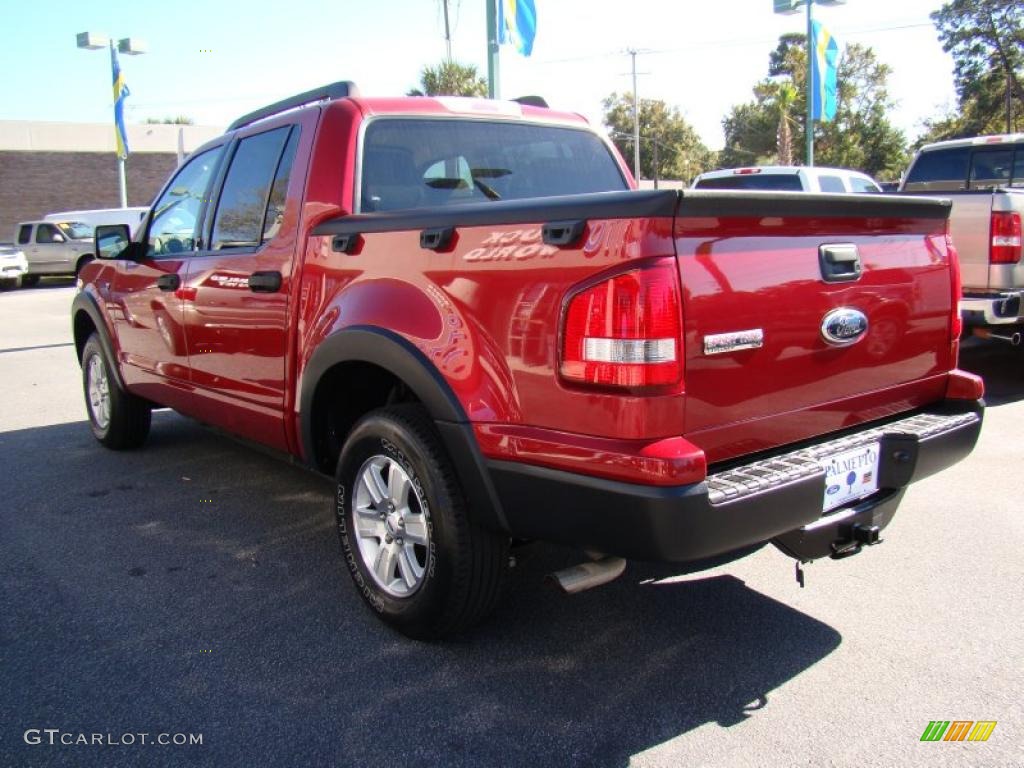 Red Fire 2007 Ford Explorer Sport Trac XLT Exterior Photo #39883384