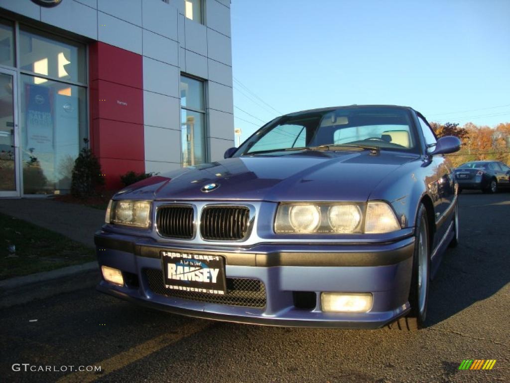 1998 M3 Convertible - Estoril Blue Metallic / Grey photo #1