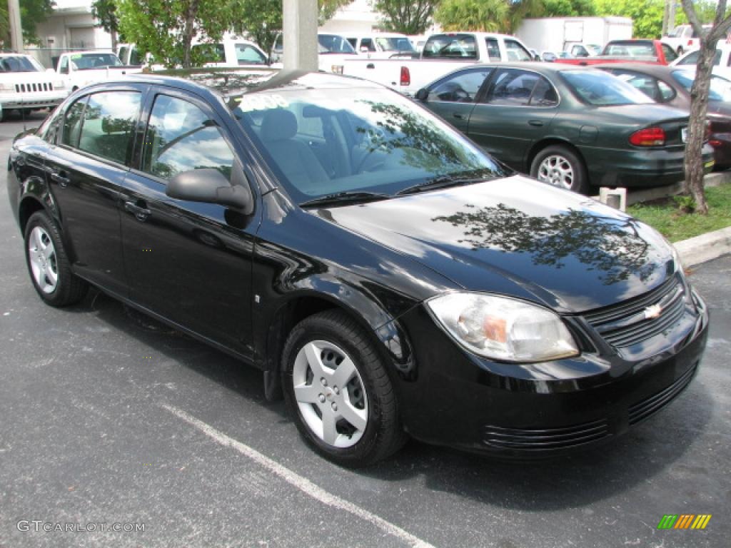 Black 2008 Chevrolet Cobalt LS Sedan Exterior Photo #39884592