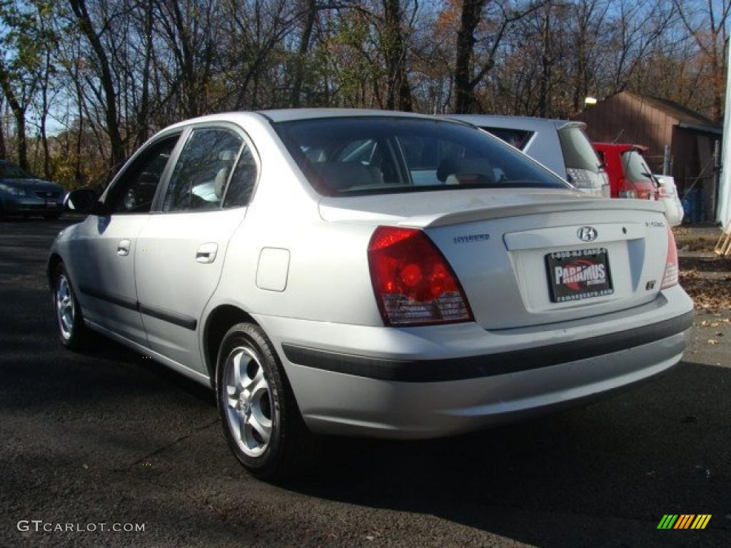 2004 Elantra GT Sedan - Sterling Silver / Gray photo #4